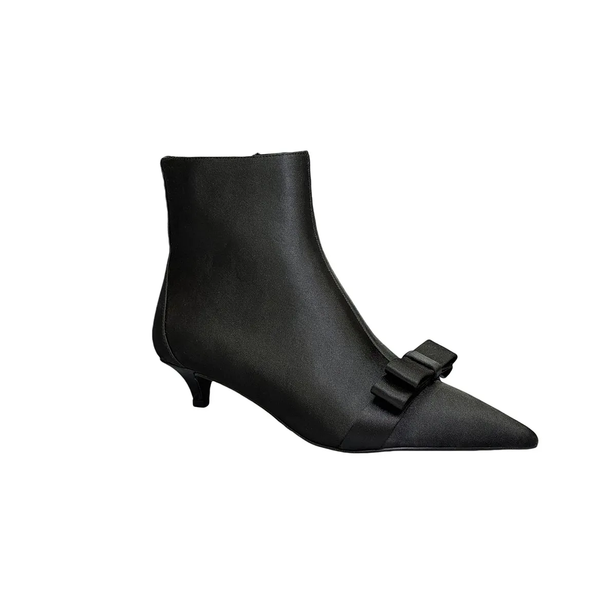 T-B003 Pointed Toe New Fashion Female Dress Boots With Bow