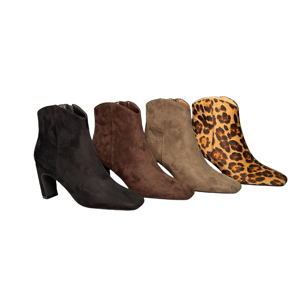 T-B035 Elastic Side Cut Woman's and Ladies Short Ankle Boots