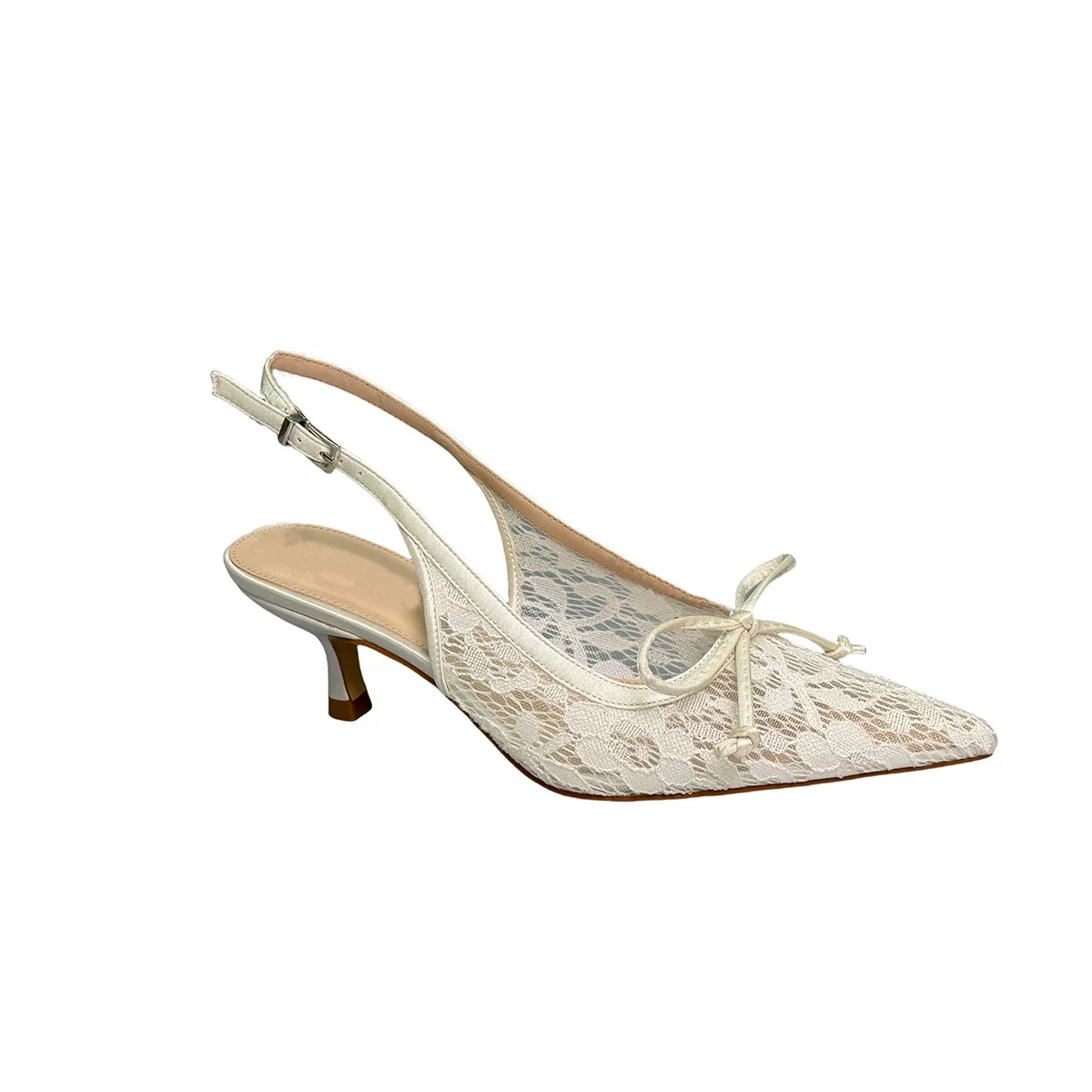 T-C023 Flower Mesh Pointed Stiletto Heels New Niche Gentle Empty Pumps T-C023 Flower Mesh Pointed Stiletto Heels New Niche Gentle Empty Pumps