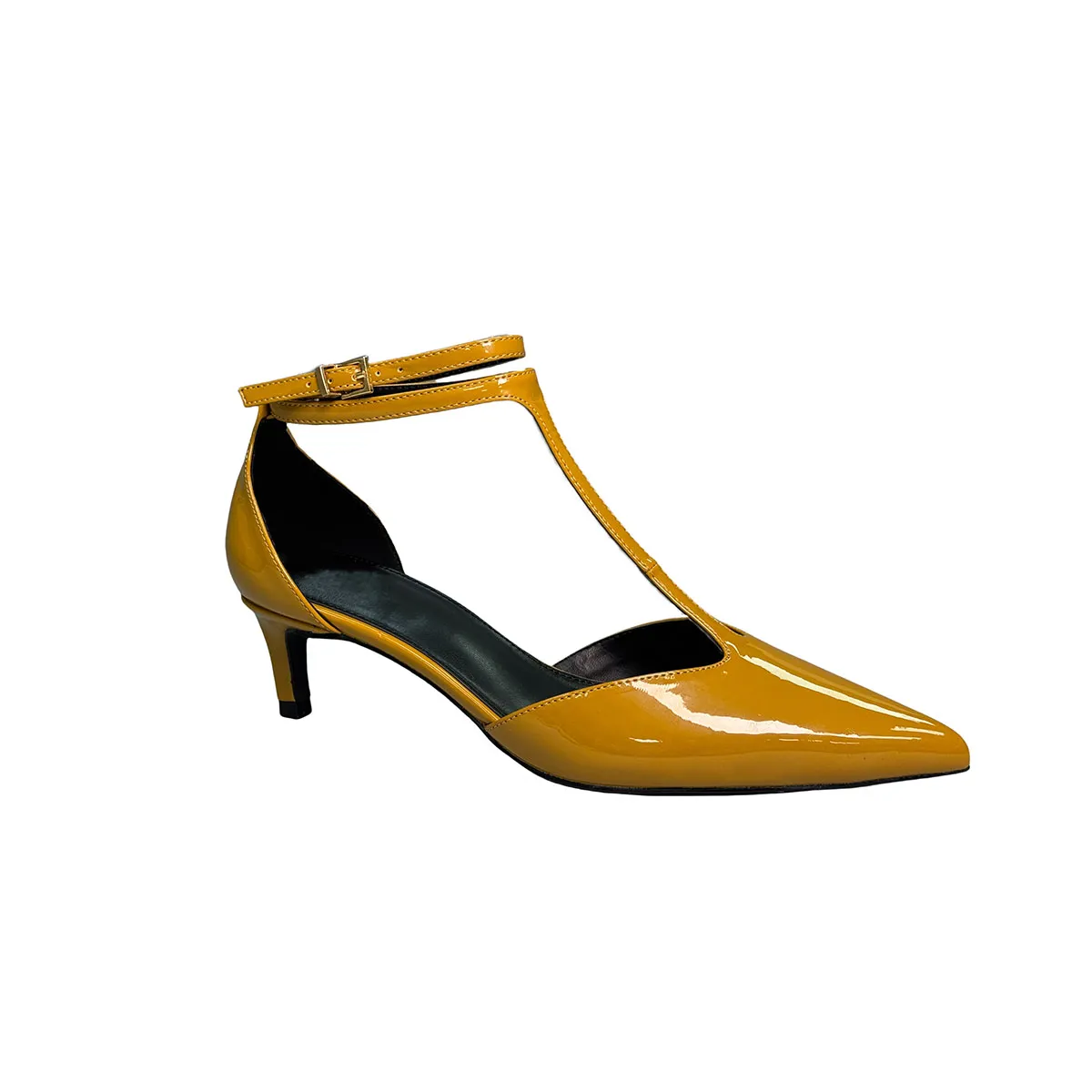 T-C036 Sexy Glossy Slingback Pumps Pointy Toe Shallow Stiletto Heels Dress Shoes