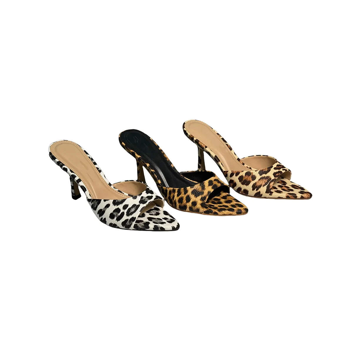 T-S016 Summer New Style Square Head Serpentine Sexy Fashion High Heels Large Heels Cool Slippers