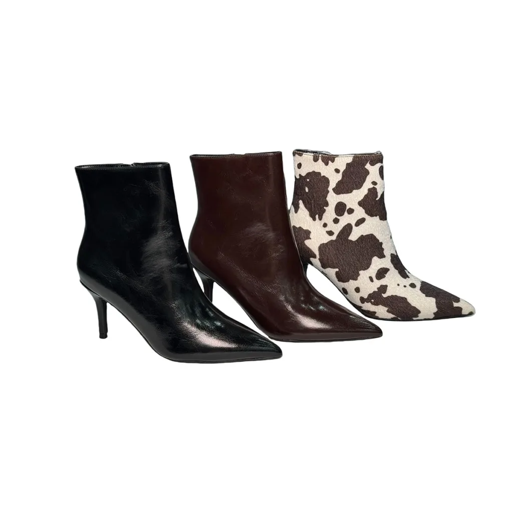 T-B039 New Arrival Collection Design With Zipper Women Heel Shoes Stiletto Ankle Boots