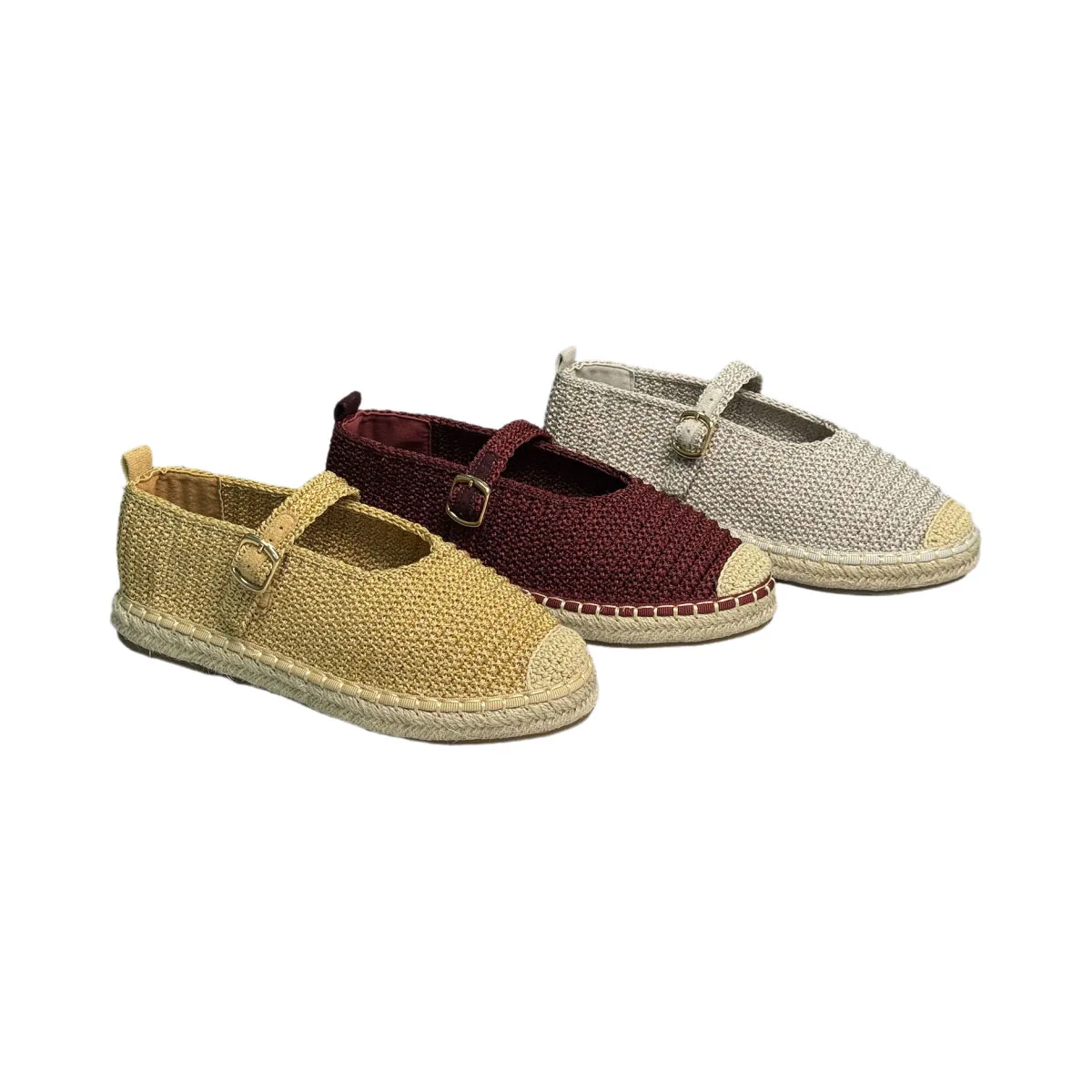 T-F038 Women's  Flat Loafers Retro Single Shoe with Square Head Summer Wear-Resistant Splicing Design