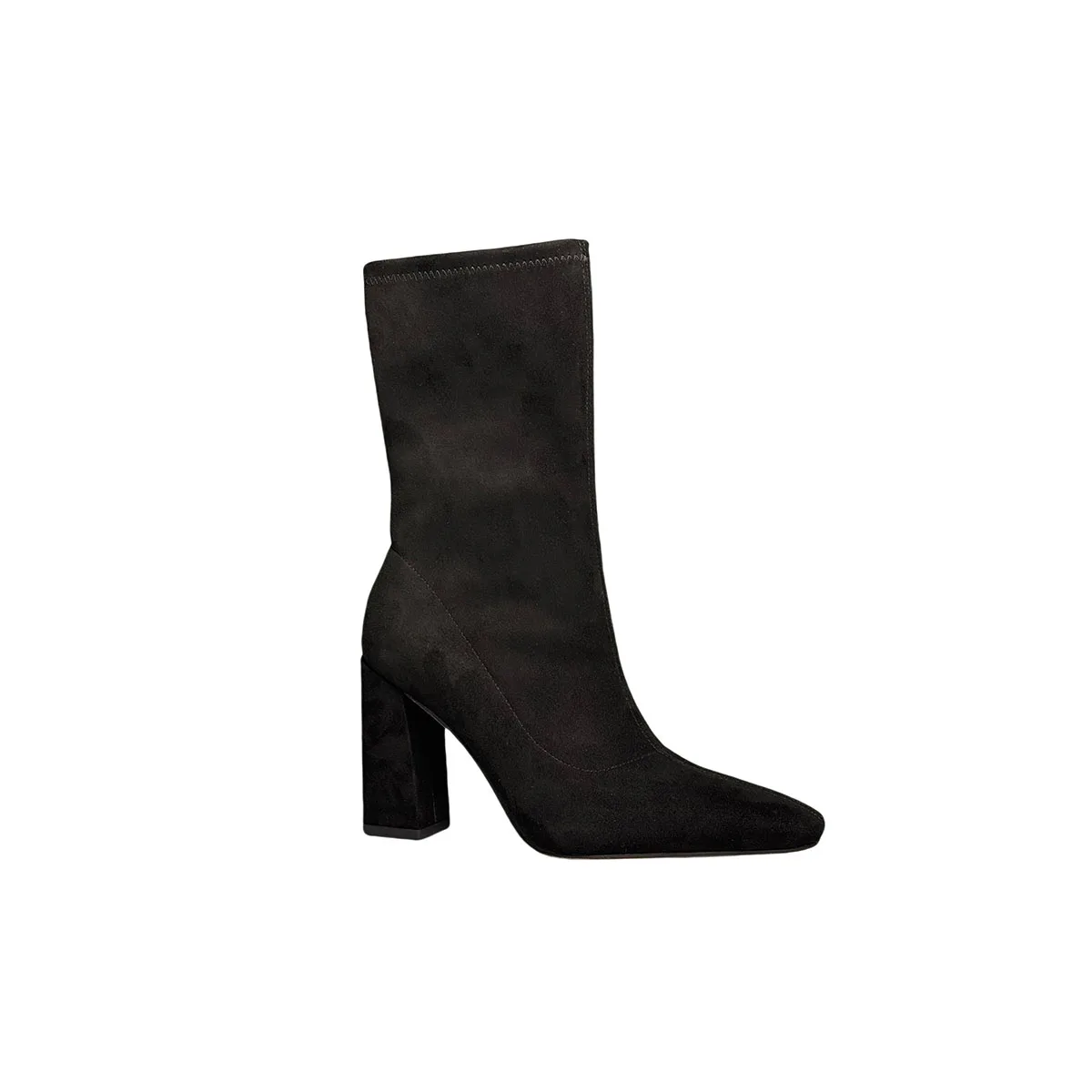 T-B042 High Quality Women's Fashion Mid-Calf Suede Pointed Boots Versatile Thick Heels Sexy Nightclub Western Style